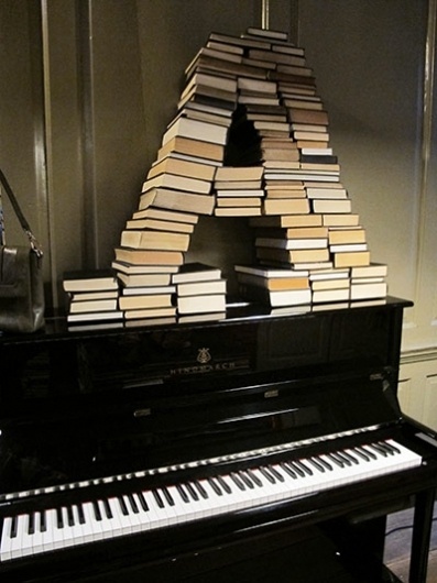 London fashion week: Top 10 - in pictures | Life and style | guardian.co.uk #type #sculpture #books #piano