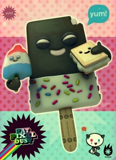 icecream friends on the Behance Network #poster