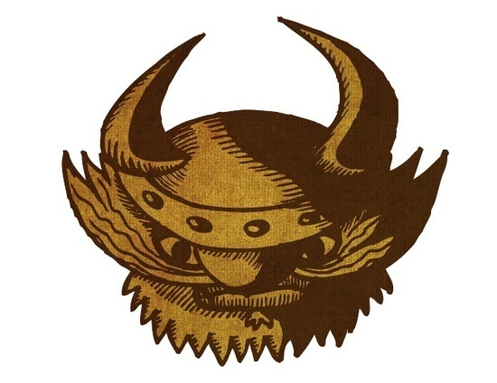 Viking Man by Alex Felter #gnarly #beard #illustration #horns #viking