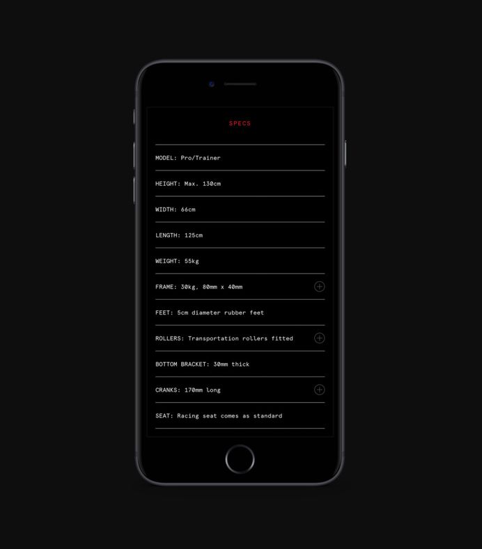Wattbike app by Onwards