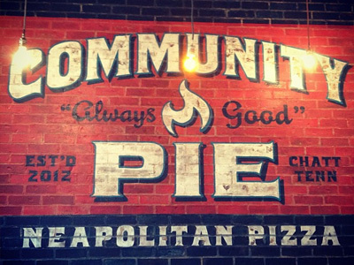 Communitymural #brick #fire #pizza
