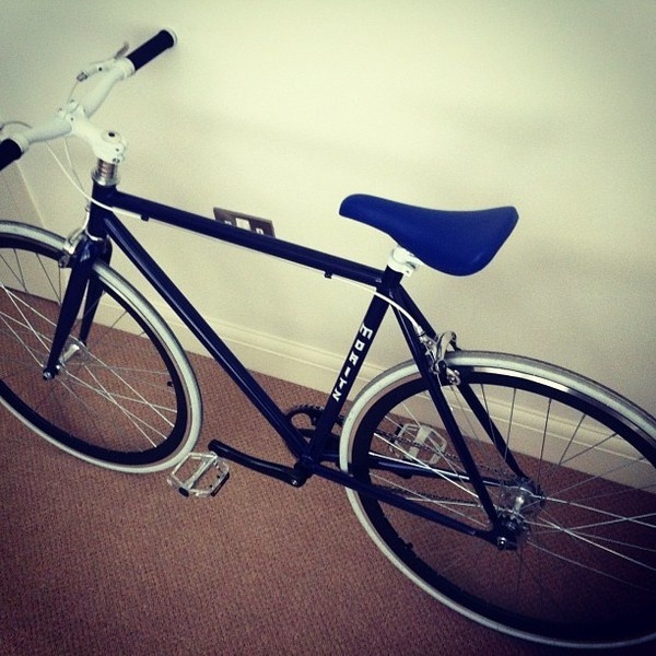 My Bike #bicycle #hipster #contemporary #bike #blue