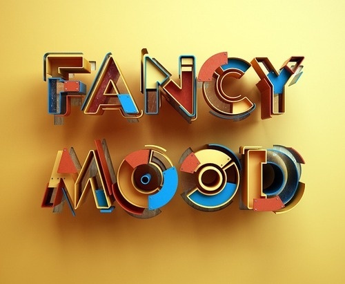 designaemporter:Fancy Mood by Luke Brown #type #design #sculpture #3d