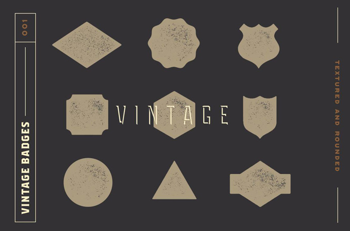 Free Vintage Badge Kit for Logotypes - Designr Kit
