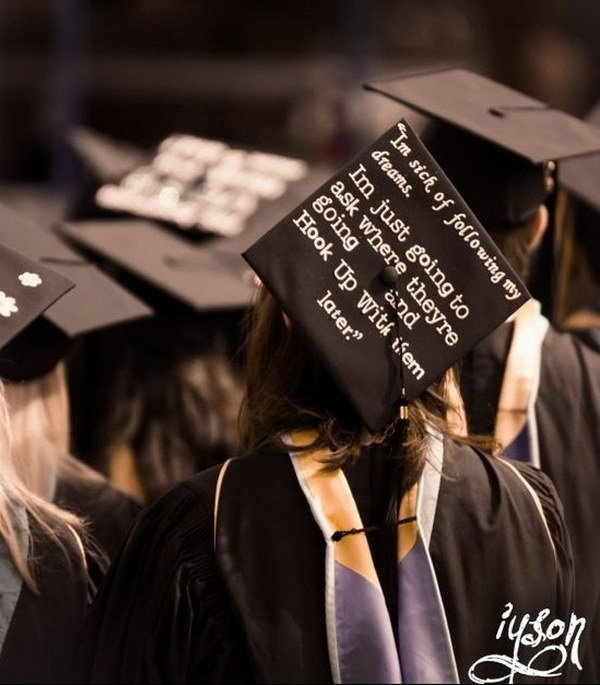 Awesome Graduation Cap Decoration Ideas #decor #school #student #graduate