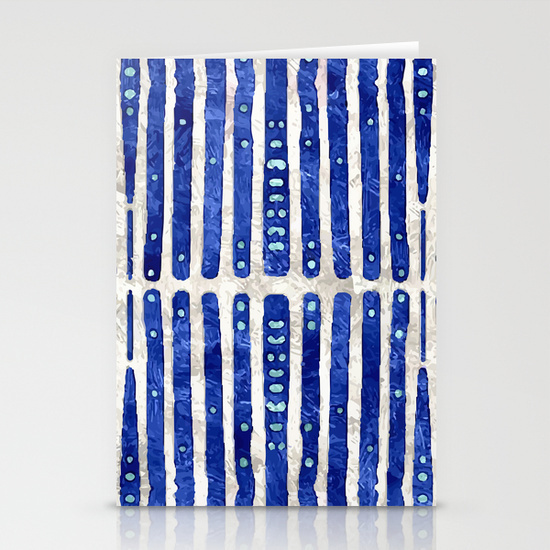Set of folded stationery cards printed on bright white, smooth card stock to bring your personal artistic style to everyday correspondence.