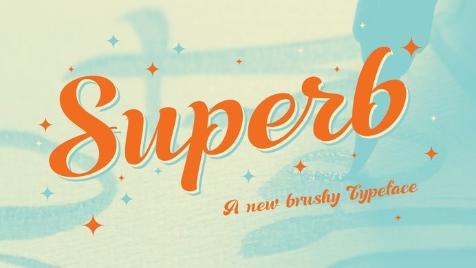 Super a new brush typeface by Resistenza.es #calligraphy #lettering #fresh #brush #type