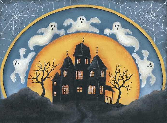beginner easy halloween paintings & paint by numbers #painting