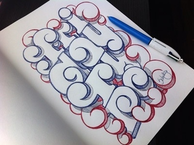 Dribbble - Friday Type 3 - marceloschultz.com by Marcelo Schultz #type #illustration #sketching
