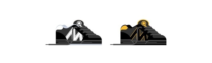Skate Shoes of the 90s – Emerica Marc Johnson 1 by Nathan Manire #clothes #retro #icons #theme #illustration #vintage #design #skateboarding #nostalgia #geometric #symbols #series #footwear #flat #shoes #collection #ui #90s #fashion #ephemera #simple #vans