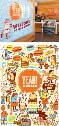 Yeah! Burger - design - work - tad carpenter #burger #carpenter #yeah #tad