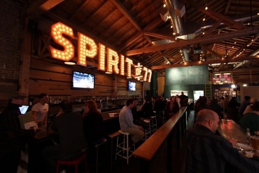 Spirit of 77 / Branding, Signage, Marketing, Design & Build / The Official Manufacturing Company #interior