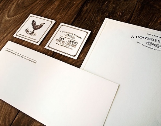 A Cowboy's Dream : Lovely Stationery . Curating the very best of stationery design #kuro #a #stationary #cowboys #dream
