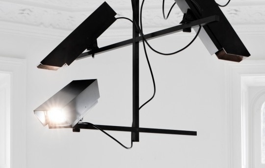 Surveillance Chandelier | The Design Ark #chandelier #surveillance #perbastian #installation