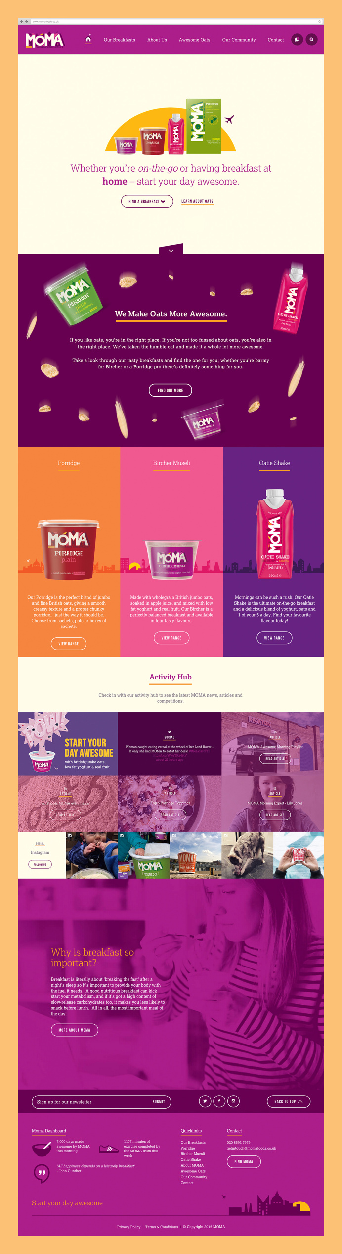 MOMA Website design