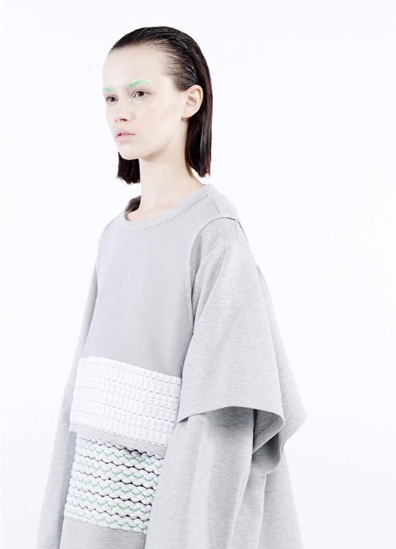 Glossy Pages #fashion #model #grey #green