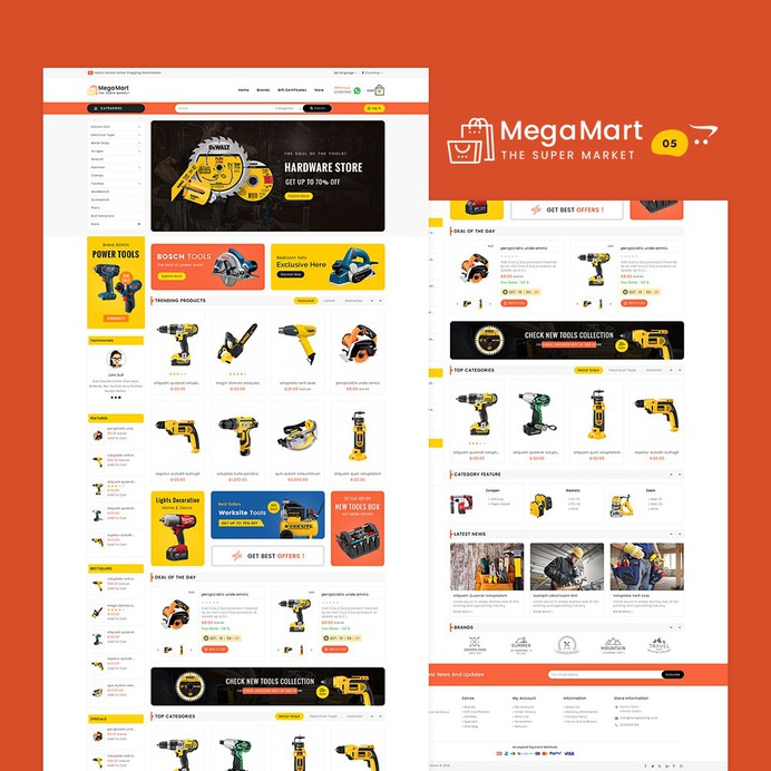 #Tools #MegaMart - #Opencart #MultiPurpose #Responsive #Theme | #TemplateTrip #eCommerce #Website #Design #Template