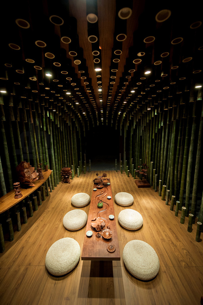 Lotus & Bamboo Tea Room by Minax - www.homeworlddesign. com (5) #design #room #tea