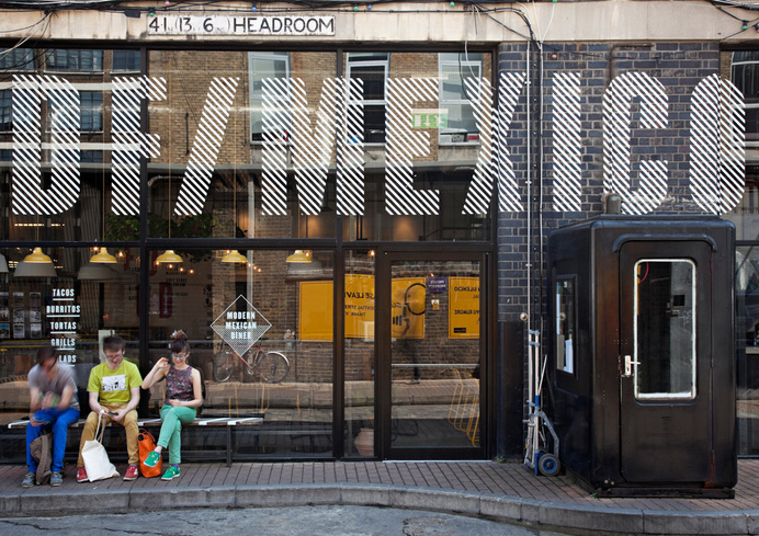 DF Mexico #lettering #branding #mexico #stripes #food #restaurant #mexican #identity #typography