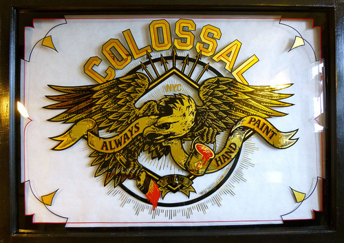 Designersgotoheaven.com Colossal by Best Dressed Signs. #colossal
