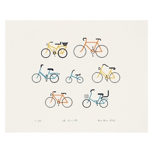 the Otherist #bikes #letterpress #illustration #otherist #amsterdam