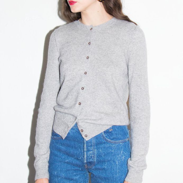SOLD Vintage softest grey cashmere cardigan / size small / $40 + shipping / Please comment with zip code or country to purchase
