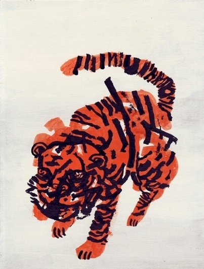tumblr_m1alnrLNMV1qzfrcco1_500.jpg 500×657 pixels #tiger #animal #painting