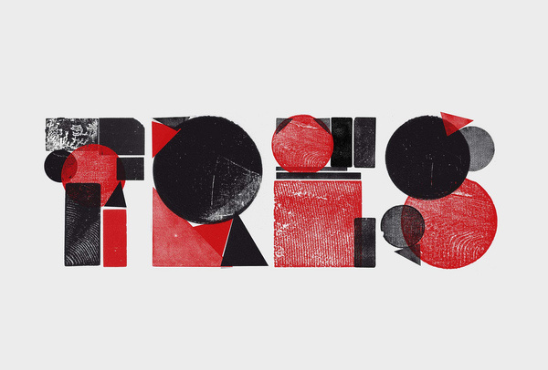TRES #tres #woodblock