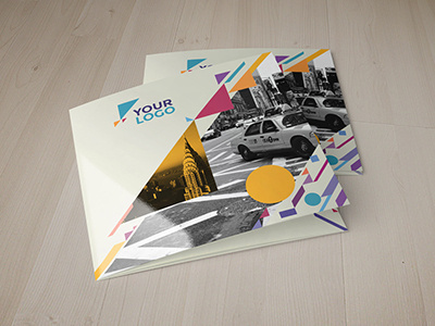 Square Colorful Shapes Trifold You can download it here: http://graphicriver.net/item/square-colorful-shapes-trifold/9778409?ref=abradesign #pattern #design #minimal #trifold #brochure