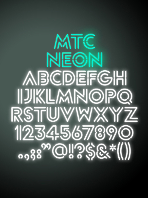 MTC_01 #font #theatre #typography #interbrand #melbourne #company #neon