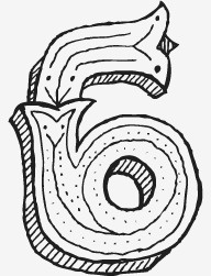 6 squared #type #lettering #six #typography