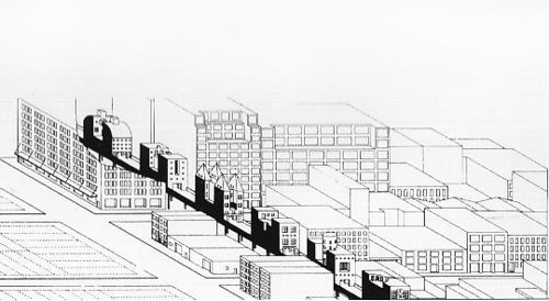 same highline, another era. STEPHEN HOL LBRIDGE OF HOUSES ON THE CHELSEA HIGHLINE 1979-82 #urban