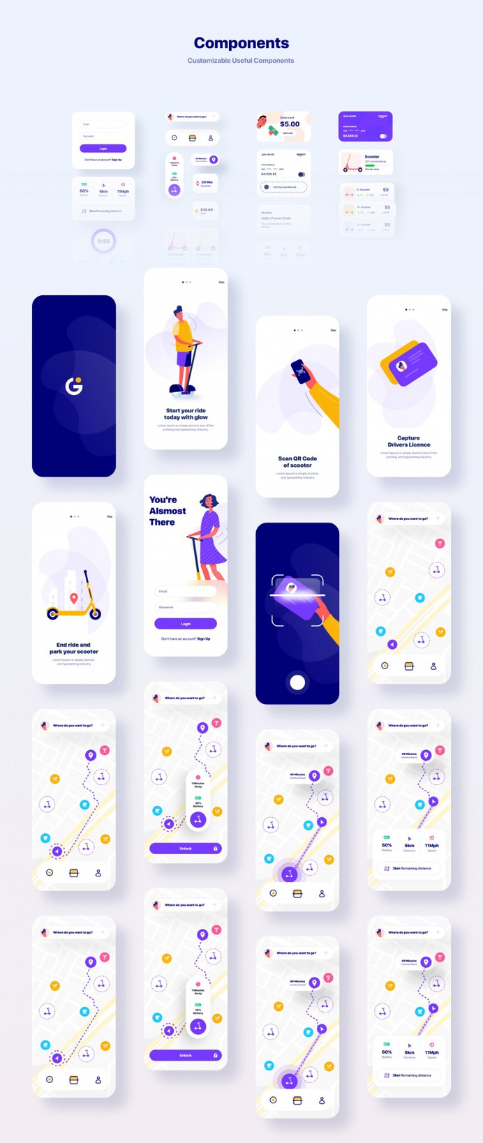Glow App Ui Kit
