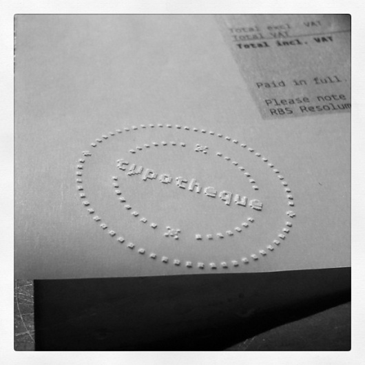 Instagram #stamp #stationery #invoice #embossed #typotheque