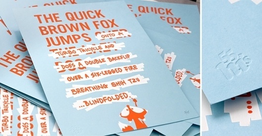 The Quick Brown Fox |Â 55His #fox #55his #brown #quick #handwritten #poster #illustraton