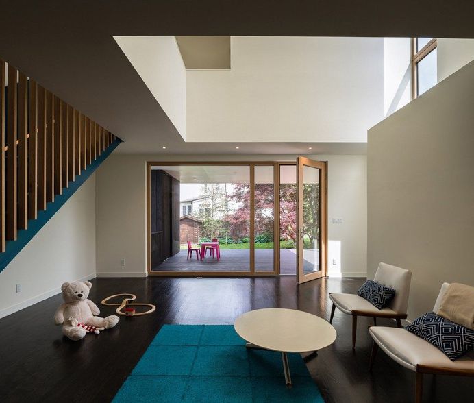 Contemporary Box-Shaped Extension for a Bungalow Home in Maryland 3