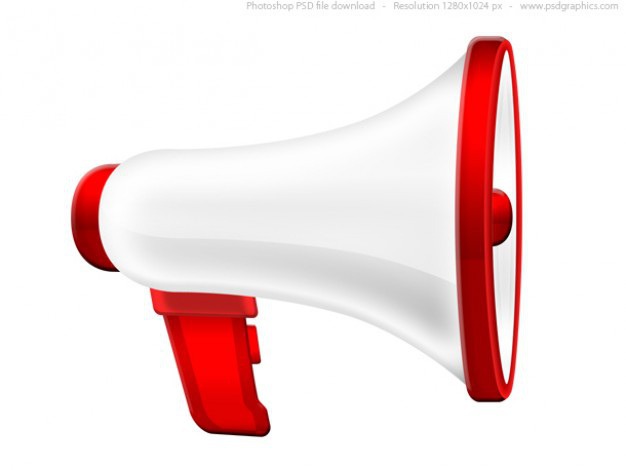 White megaphone icon (psd) Free Psd. See more inspiration related to Business, Icon, Office, Icons, White, Psd, Megaphone, Business icons, Office icon and Horizontal on Freepik.