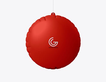 Free Advertising PVC Hanging Air Balloon Dangler Mockup
