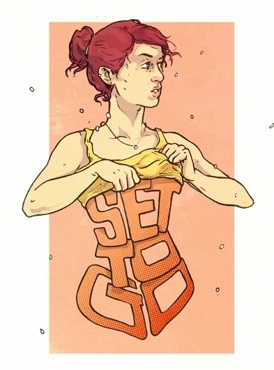 tumblr_lztbdxhBND1qjco10o1_1280.jpg (789×1063) #girl #tosheff #illustration #stefan #typography