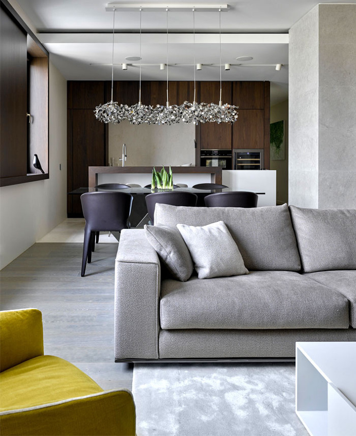 Apartment with Panoramic View of Moscow City - interior design, interior, decor, home decor, home design, #interiordesign