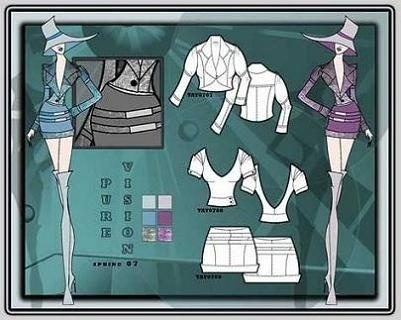 http://www.artdesignfashion.com/images/fashion-board-5.jpg #fashion #illustration #presentation #flats