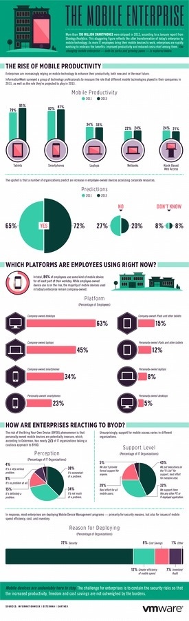 The Mobile Enterprise #infographics #enterprise #mobile #business