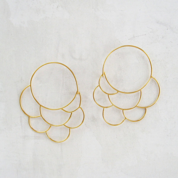 18k Cumulus Earrings #earrings #jewelry