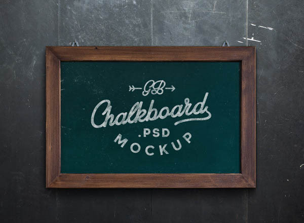 Chalkboard MockUp PSD