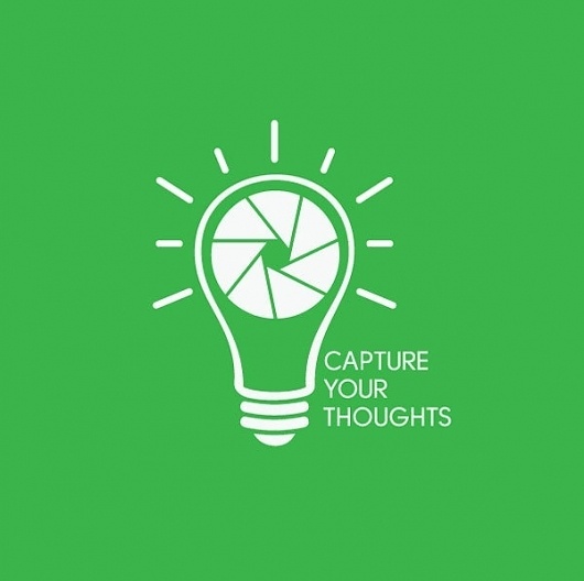 Capture Your Thoughts on the Behance Network #thoughts #shirt #workshops #photography #lightbulb #logo