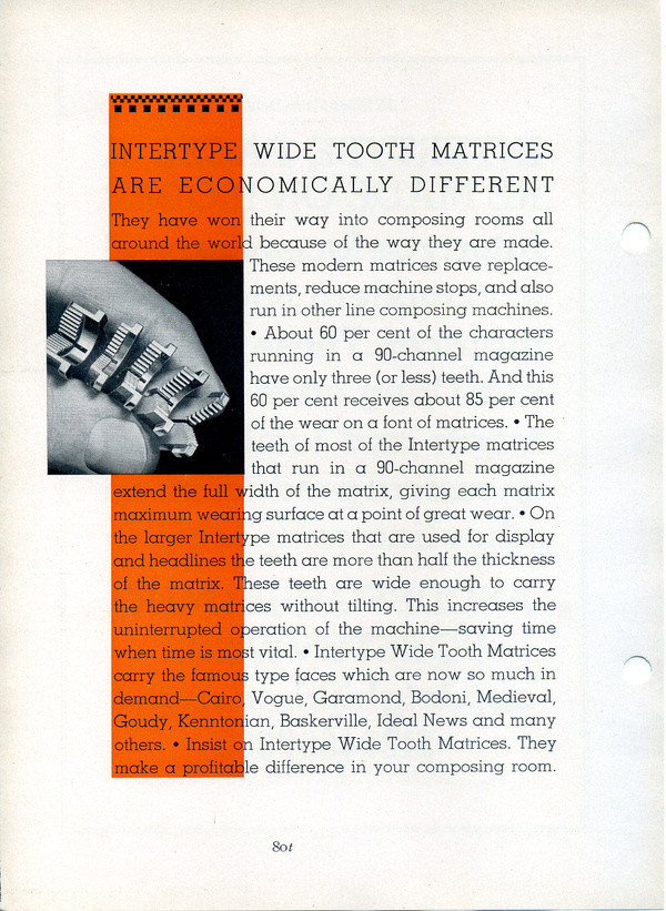 Vintage intertype advertising #typography #type #type specimen