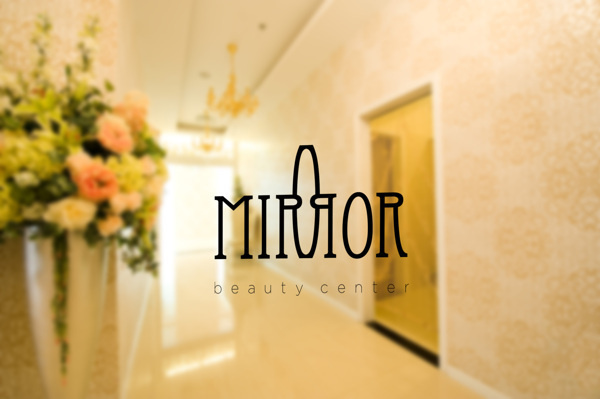 Mirror on Behance #centre #design #graphic #mirror #minimal #reflection #logo #beauty