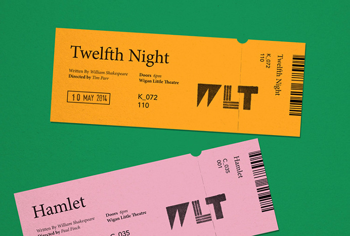 Wigan Little Theatre by Alphabet #print #graphic design #tickets
