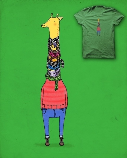 Scarf Lover #scarf #lover #illustration #tee #cute #thr #drawing