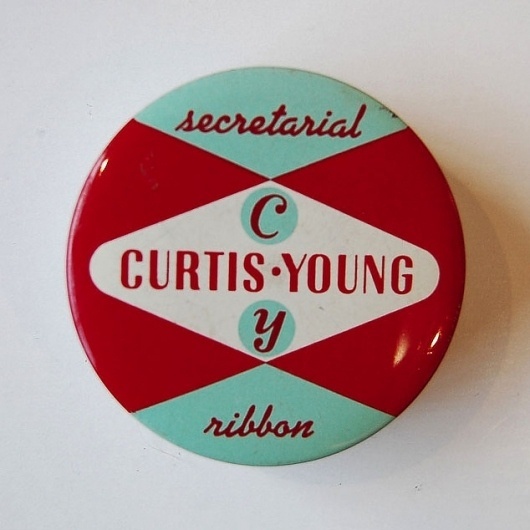 Vintage Packaging: Typewriter Tins - TheDieline.com - Package Design Blog #ribbon #typewriter #typography